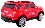 Elektromobilis Fire Brigade + sirenos + megafonas-Elektromobiliai vaikams, Visureigiai-e-vaikas