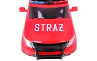 Elektromobilis Fire Brigade + sirenos + megafonas-Elektromobiliai vaikams, Visureigiai-e-vaikas