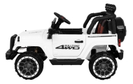 Elektromobilis Full Time 4WD 4x4, White-Elektromobiliai vaikams, Visureigiai-e-vaikas
