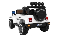 Auto Terenowe Full Time 4WD dla dzieci Biały + Napęd 4x4 + Pilot + Audio LED + Schowek
