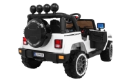 Elektromobilis Full Time 4WD 4x4, White-Elektromobiliai vaikams, Visureigiai-e-vaikas