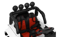 Auto Terenowe Full Time 4WD dla dzieci Biały + Napęd 4x4 + Pilot + Audio LED + Schowek