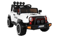 Elektromobilis Full Time 4WD 4x4, White-Elektromobiliai vaikams, Visureigiai-e-vaikas