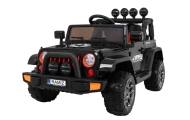 Auto Terenowe Full Time 4WD dla dzieci Czarny + Napęd 4x4 + Pilot + Audio LED + Schowek