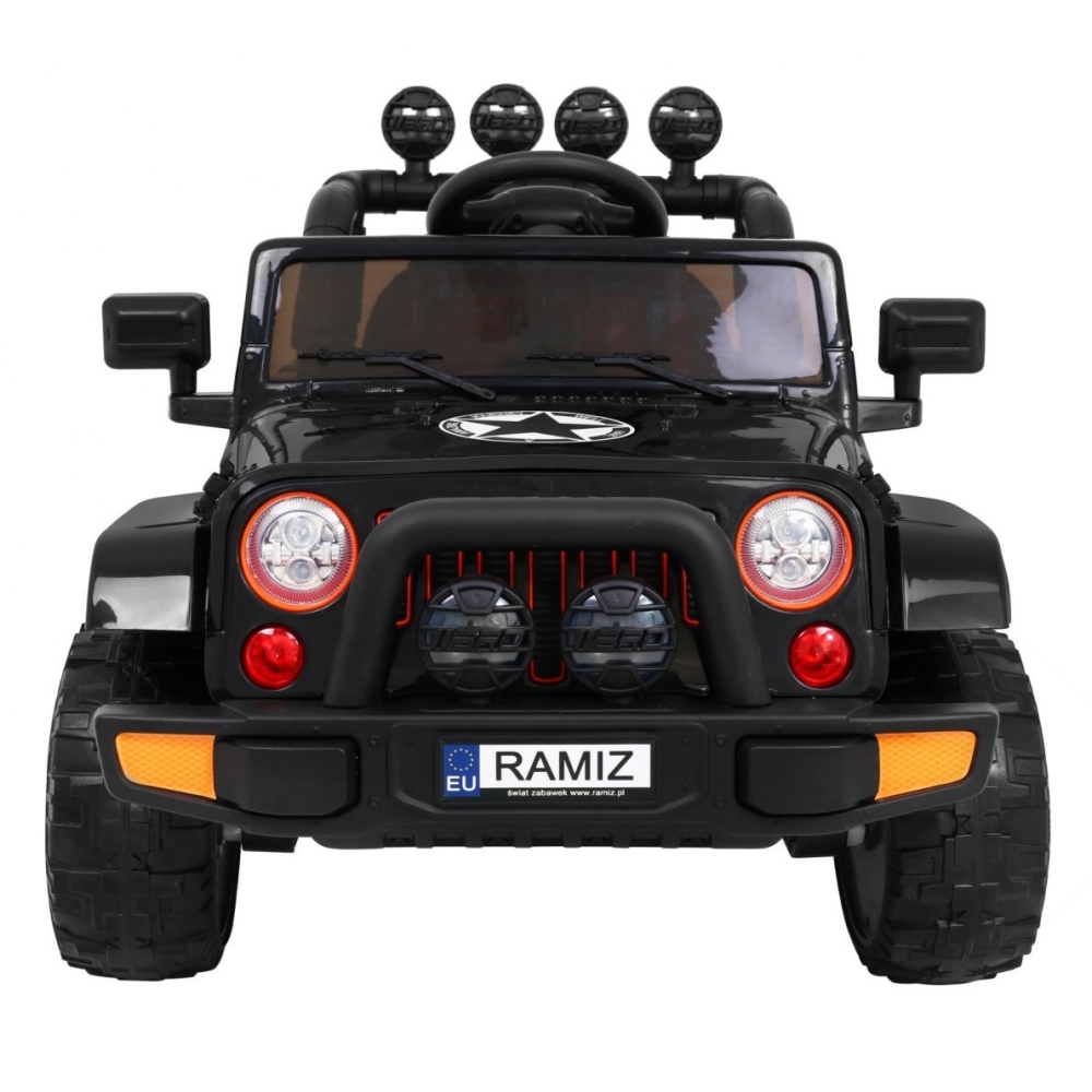 Elektromobilis Full Time 4WD 4x4, Black-Elektromobiliai vaikams, Visureigiai-e-vaikas