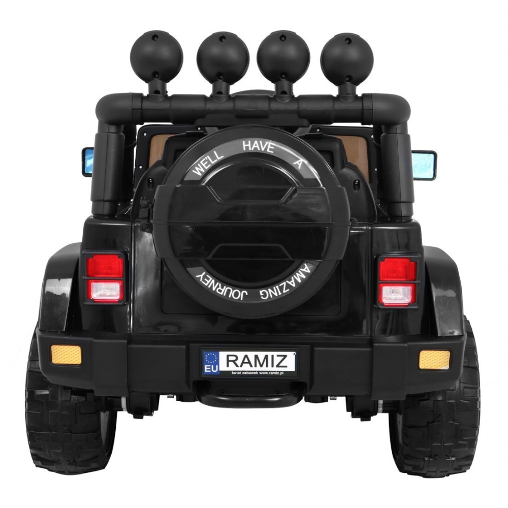 Elektromobilis Full Time 4WD 4x4, Black-Elektromobiliai vaikams, Visureigiai-e-vaikas
