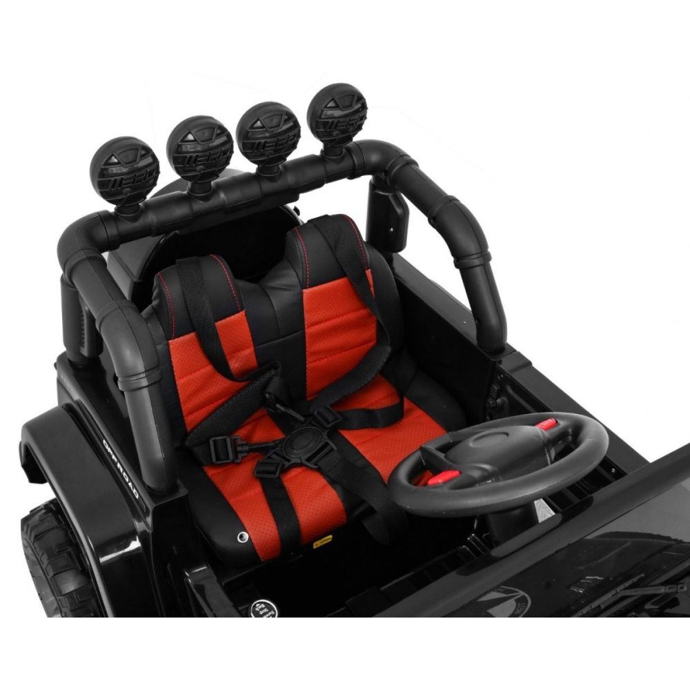 Elektromobilis Full Time 4WD 4x4, Black-Elektromobiliai vaikams, Visureigiai-e-vaikas