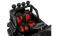 Auto Terenowe Full Time 4WD dla dzieci Czarny + Napęd 4x4 + Pilot + Audio LED + Schowek