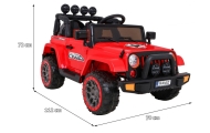 Elektromobilis Full Time 4WD 4x4, Red-Elektromobiliai vaikams, Visureigiai-e-vaikas