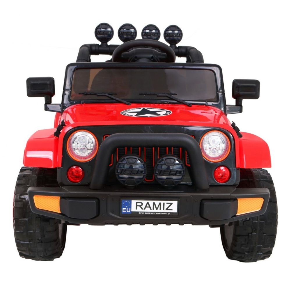 Elektromobilis Full Time 4WD 4x4, Red-Elektromobiliai vaikams, Visureigiai-e-vaikas