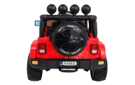 Auto Terenowe Full Time 4WD dla dzieci Czerwony + Napęd 4x4 + Pilot + Audio LED + Schowek