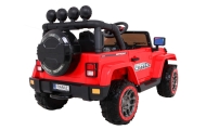 Auto Terenowe Full Time 4WD dla dzieci Czerwony + Napęd 4x4 + Pilot + Audio LED + Schowek