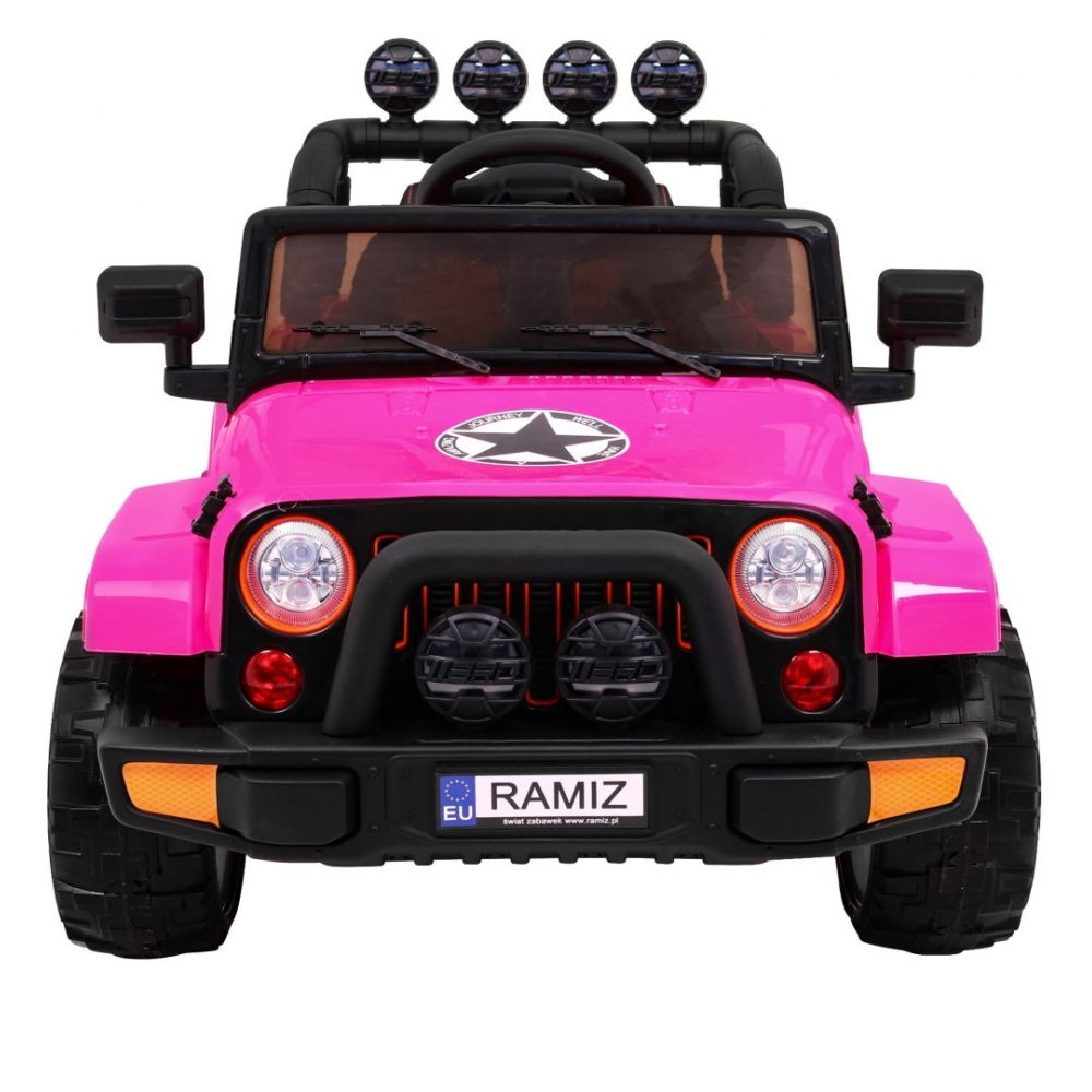 Elektromobilis Full Time 4WD 4x4, Pink-Elektromobiliai vaikams, Visureigiai-e-vaikas