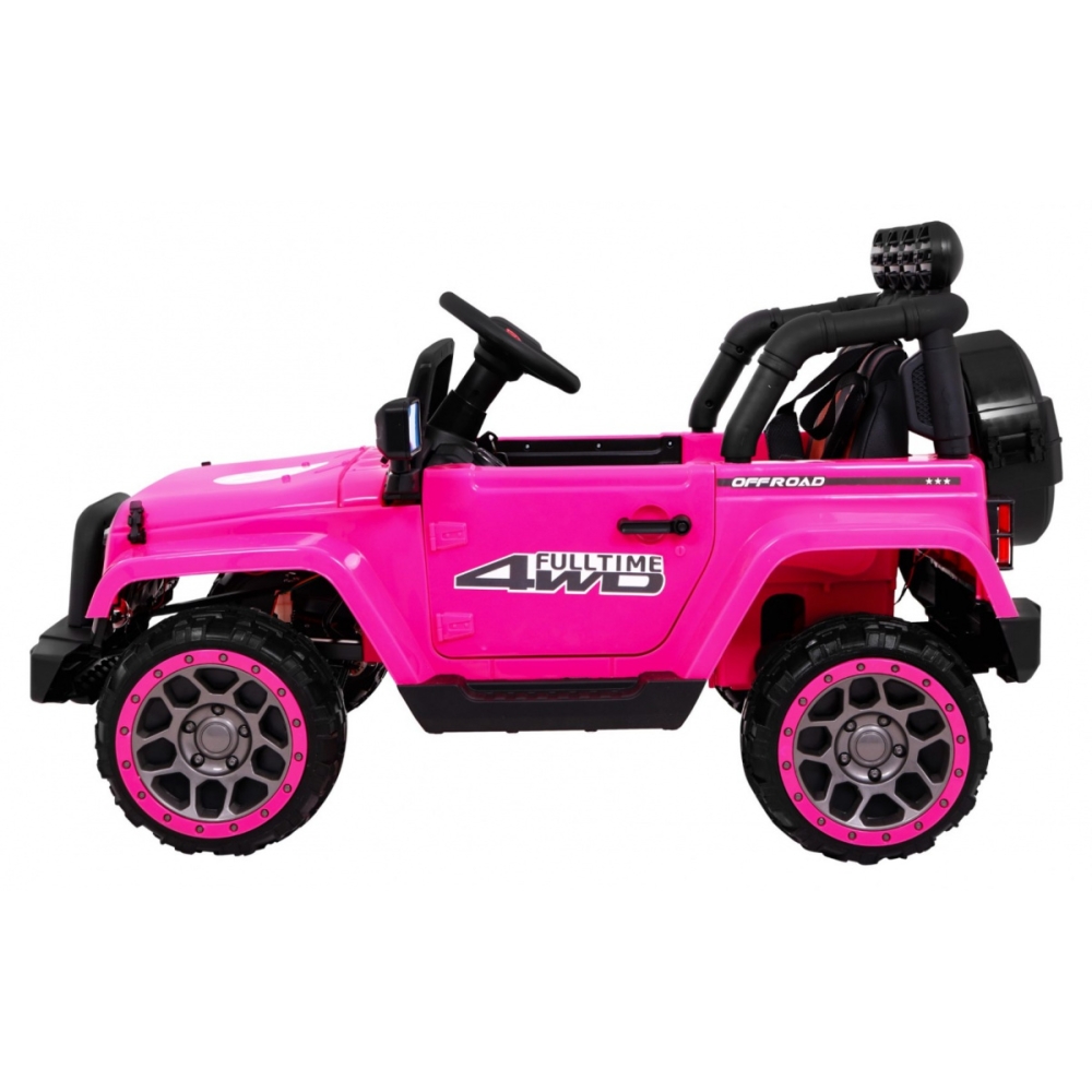 Elektromobilis Full Time 4WD 4x4, Pink-Elektromobiliai vaikams, Visureigiai-e-vaikas