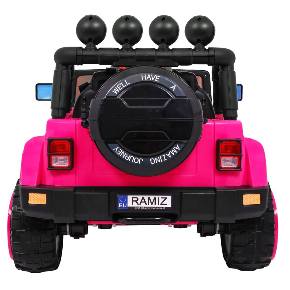 Elektromobilis Full Time 4WD 4x4, Pink-Elektromobiliai vaikams, Visureigiai-e-vaikas
