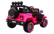 Auto Terenowe Full Time 4WD dla dzieci Różowy + Napęd 4x4 + Pilot + Audio LED + Schowek