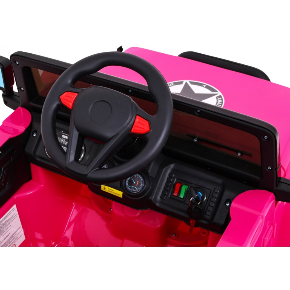 Elektromobilis Full Time 4WD 4x4, Pink-Elektromobiliai vaikams, Visureigiai-e-vaikas