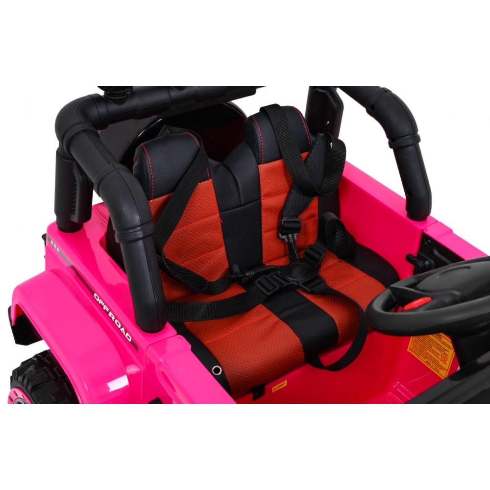 Elektromobilis Full Time 4WD 4x4, Pink-Elektromobiliai vaikams, Visureigiai-e-vaikas