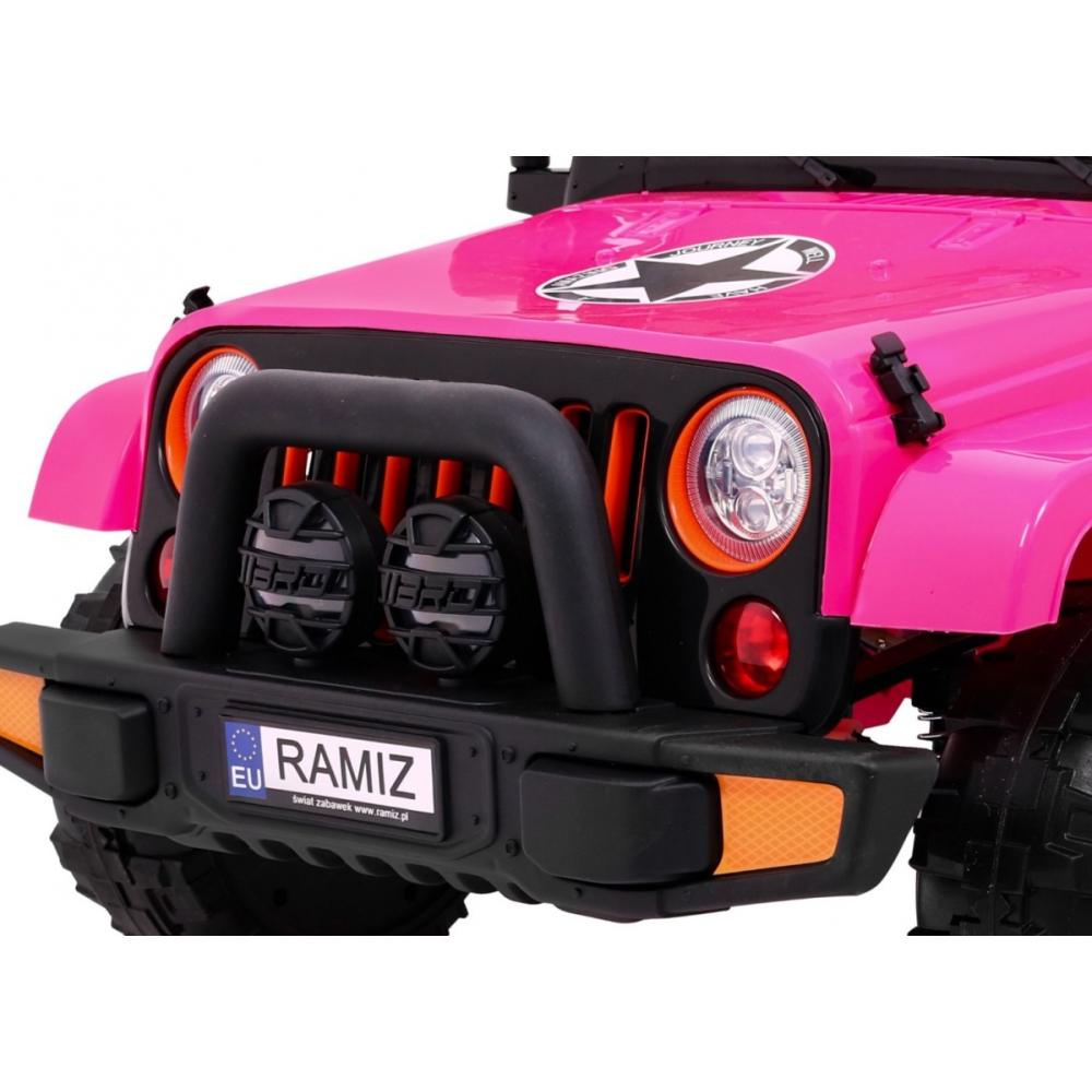 Elektromobilis Full Time 4WD 4x4, Pink-Elektromobiliai vaikams, Visureigiai-e-vaikas
