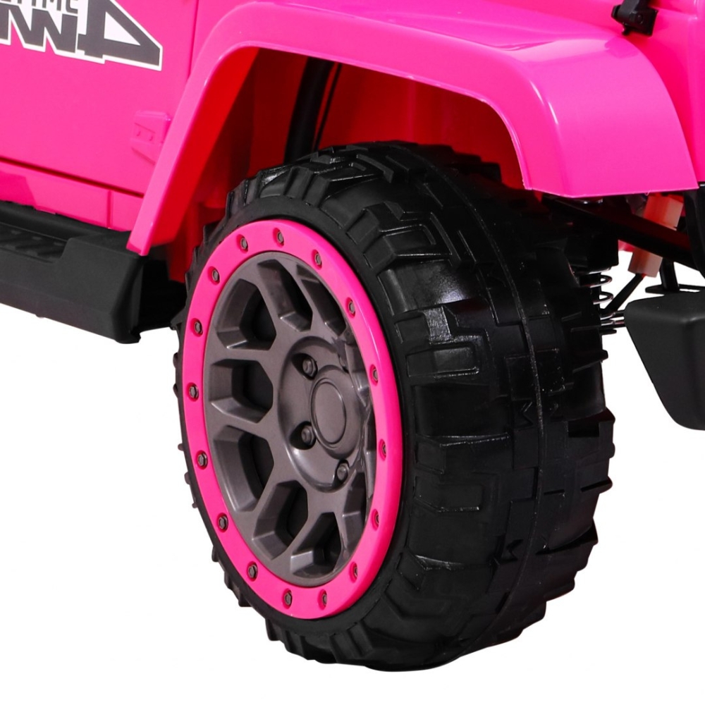 Elektromobilis Full Time 4WD 4x4, Pink-Elektromobiliai vaikams, Visureigiai-e-vaikas