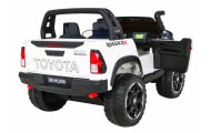 Automobilis „Toyota Hilux“ (baltas)-Elektromobiliai vaikams, Visureigiai-e-vaikas