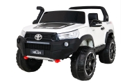Automobilis „Toyota Hilux“ (baltas)-Elektromobiliai vaikams, Visureigiai-e-vaikas