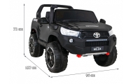 Elektromobilis Toyota Hilux, Black-Elektromobiliai vaikams, Visureigiai-e-vaikas