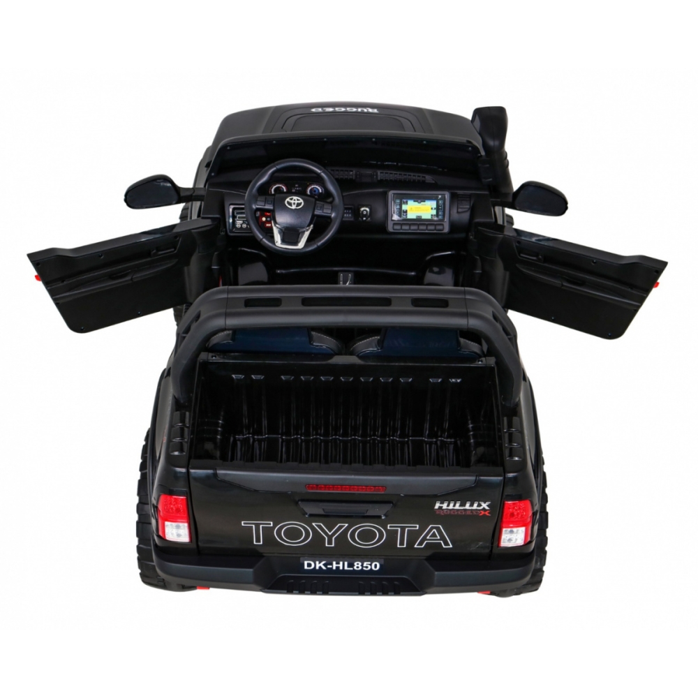 Elektromobilis Toyota Hilux, Black-Elektromobiliai vaikams, Visureigiai-e-vaikas