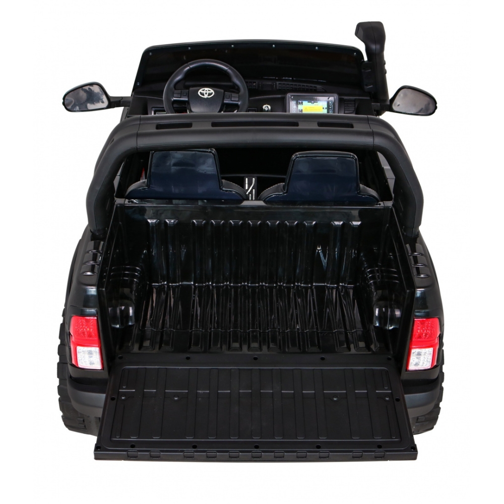 Elektromobilis Toyota Hilux, Black-Elektromobiliai vaikams, Visureigiai-e-vaikas