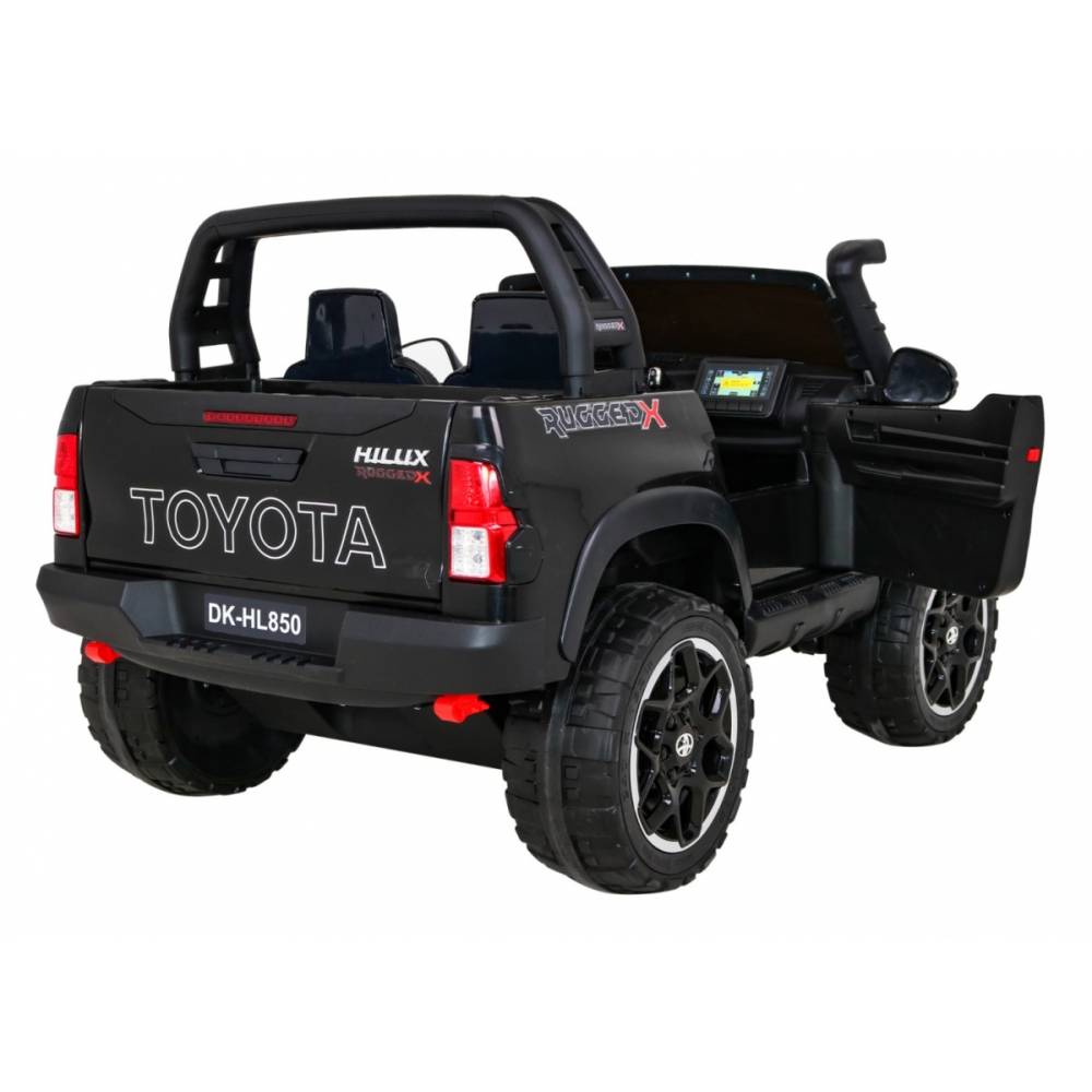 Elektromobilis Toyota Hilux, Black-Elektromobiliai vaikams, Visureigiai-e-vaikas
