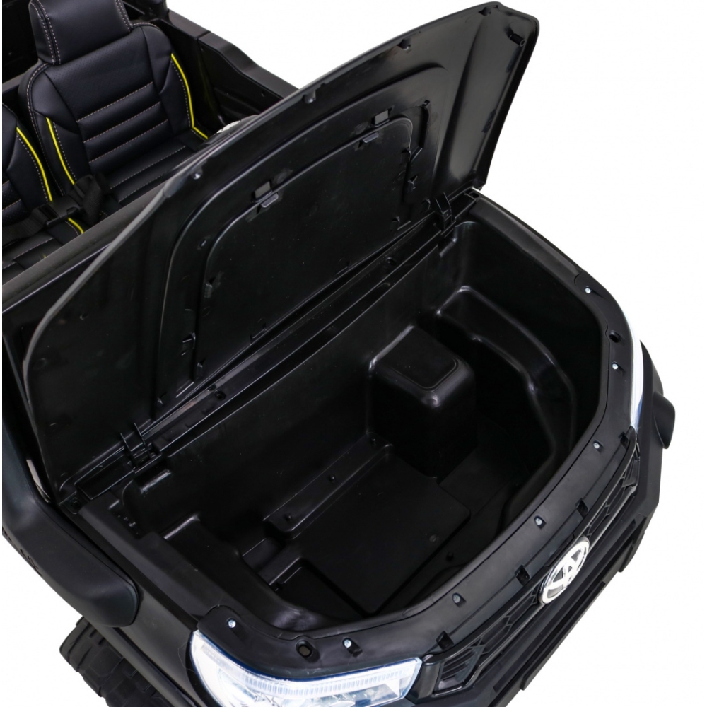 Elektromobilis Toyota Hilux, Black-Elektromobiliai vaikams, Visureigiai-e-vaikas