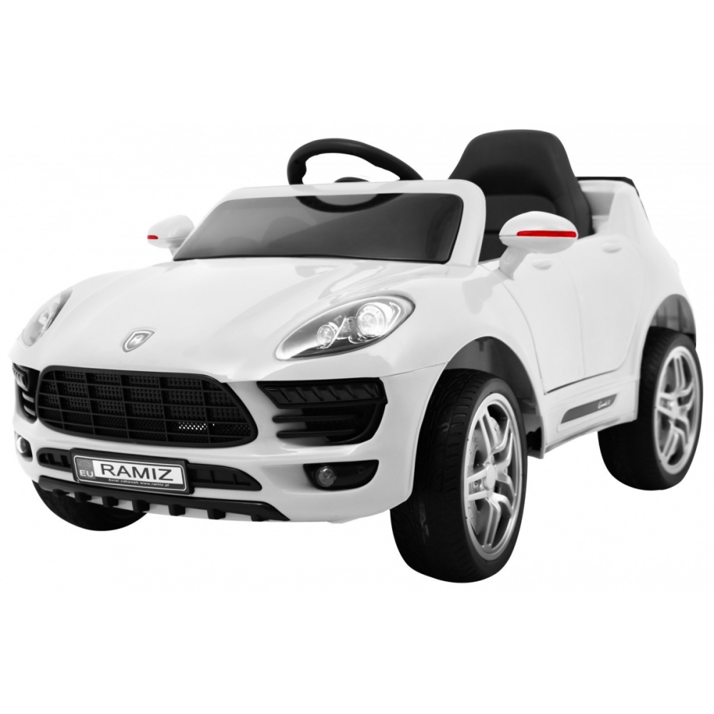 Elektromobilis Turbo-S, White-Elektromobiliai vaikams, Visureigiai-e-vaikas