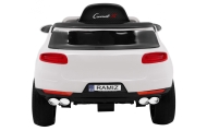 Autko Turbo-S na akumulator dla dzieci Biały + Pilot + Wolny Start + Koła EVA + Radio MP3