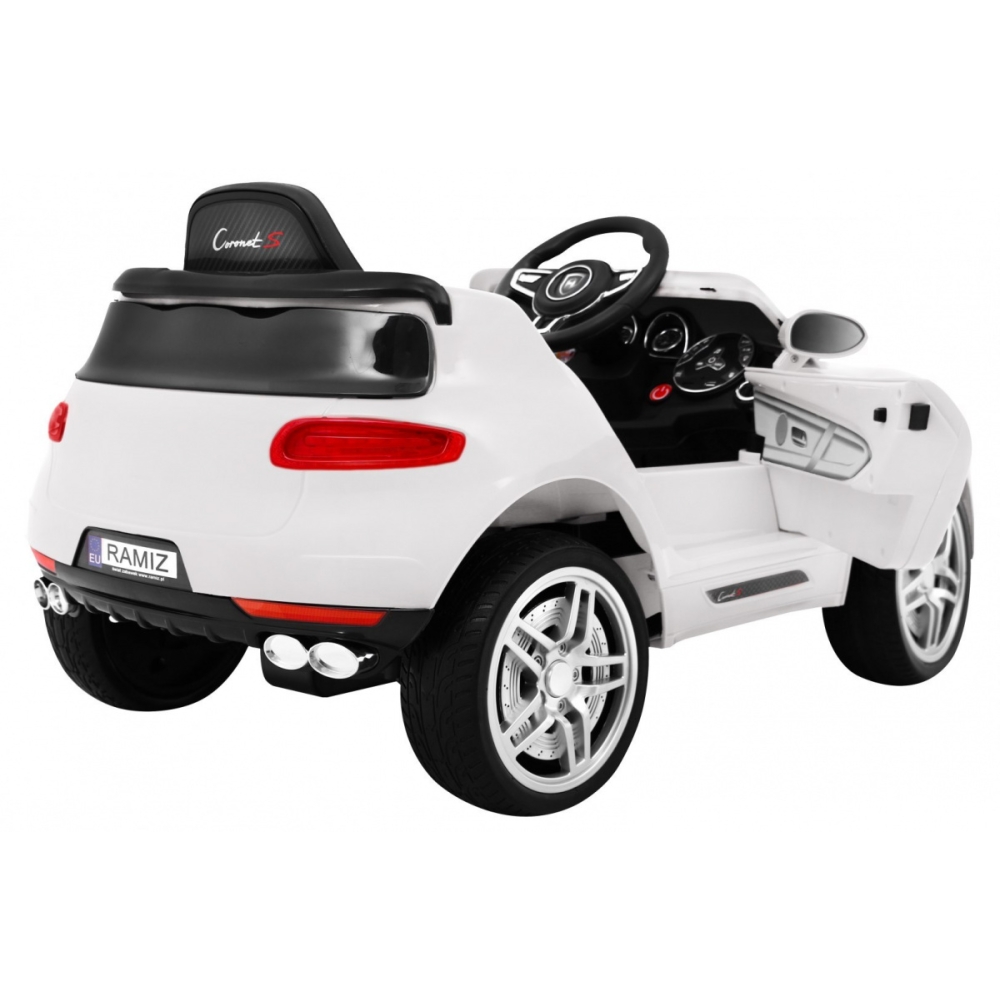 Elektromobilis Turbo-S, White-Elektromobiliai vaikams, Visureigiai-e-vaikas