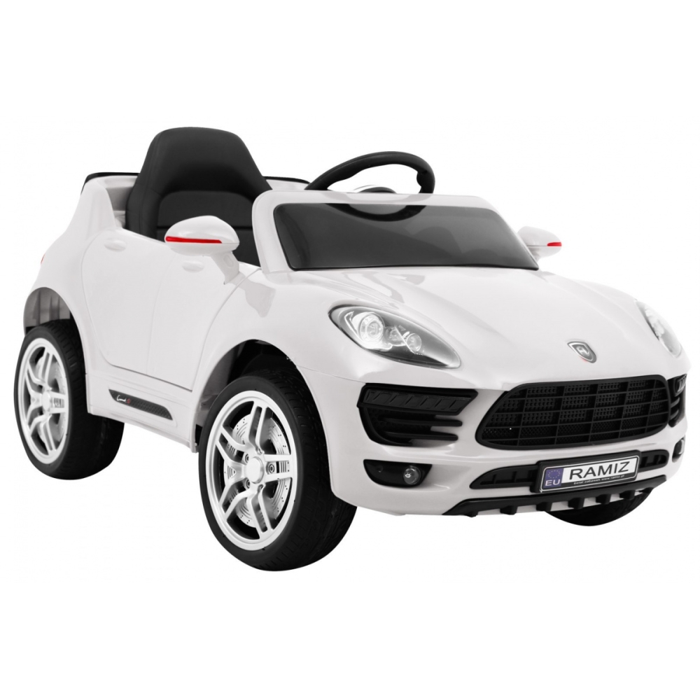 Elektromobilis Turbo-S, White-Elektromobiliai vaikams, Visureigiai-e-vaikas