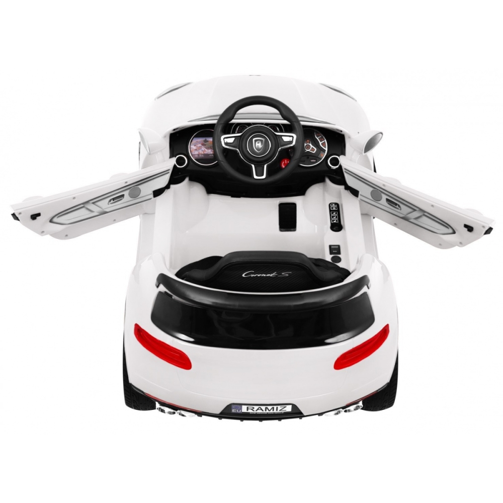 Elektromobilis Turbo-S, White-Elektromobiliai vaikams, Visureigiai-e-vaikas