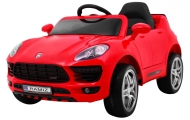 Autko Turbo-S na akumulator dla dzieci Czerwony + Pilot + Wolny Start + Koła EVA + Radio MP3