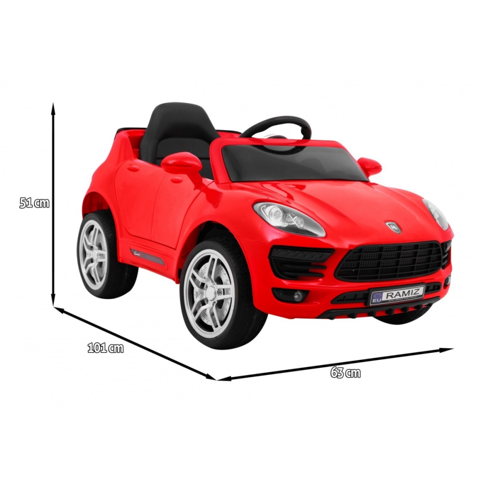 Elektromobilis Turbo-S, Red-Elektromobiliai vaikams, Visureigiai-e-vaikas
