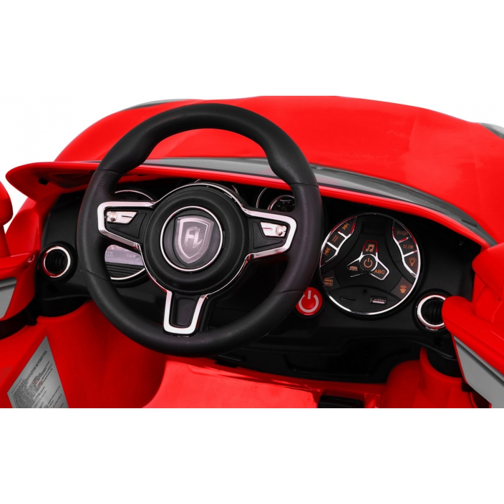 Elektromobilis Turbo-S, Red-Elektromobiliai vaikams, Visureigiai-e-vaikas