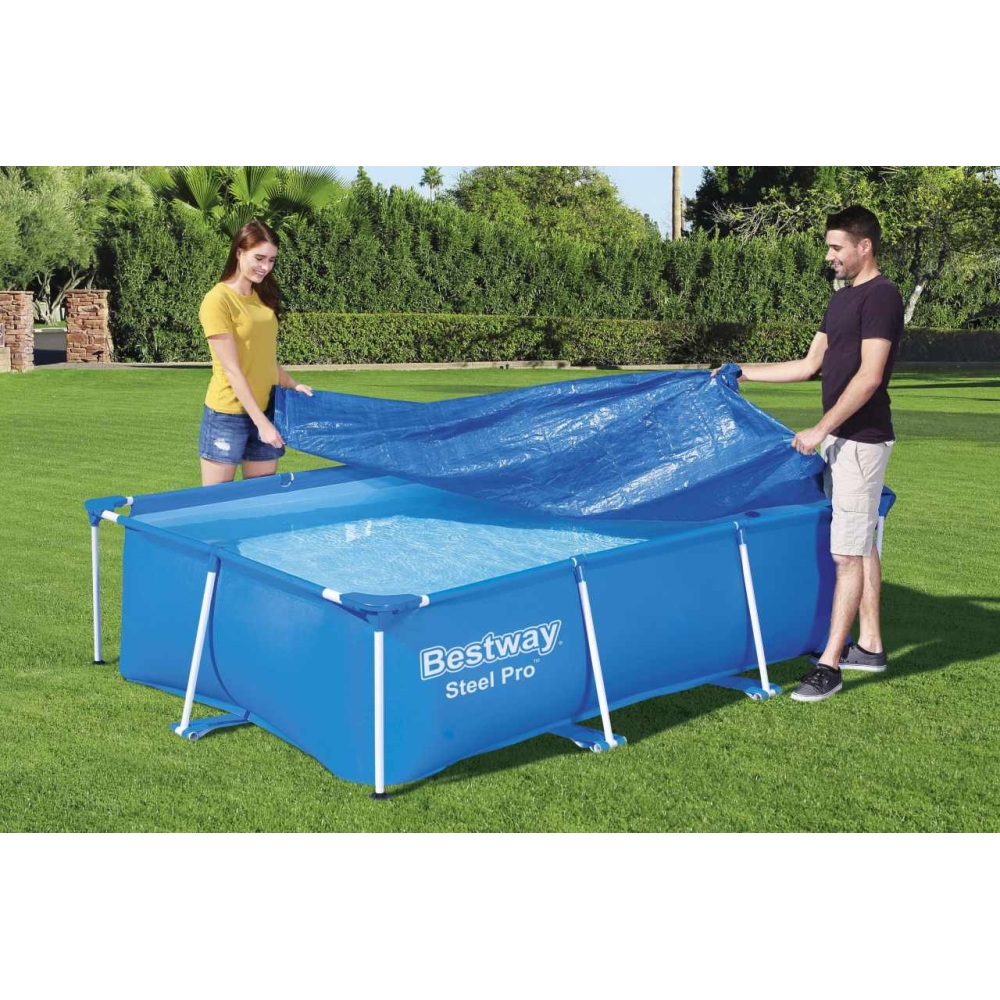 Pokrywa 264x174cm na Basen stelażowy Steel Pro 259x170x61cm BESTWAY