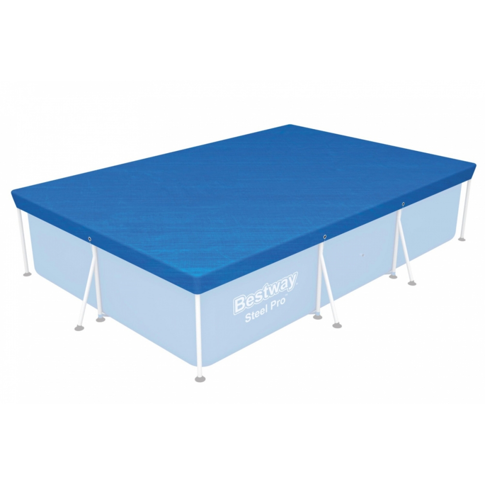 Pokrywa 304x205cm na Basen stelażowy Steel Pro 300x201x66cm BESTWAY