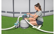 Baseino smėlio filtro siurblys BESTWAY 11355 l + jungiamosios detalės + žarnos