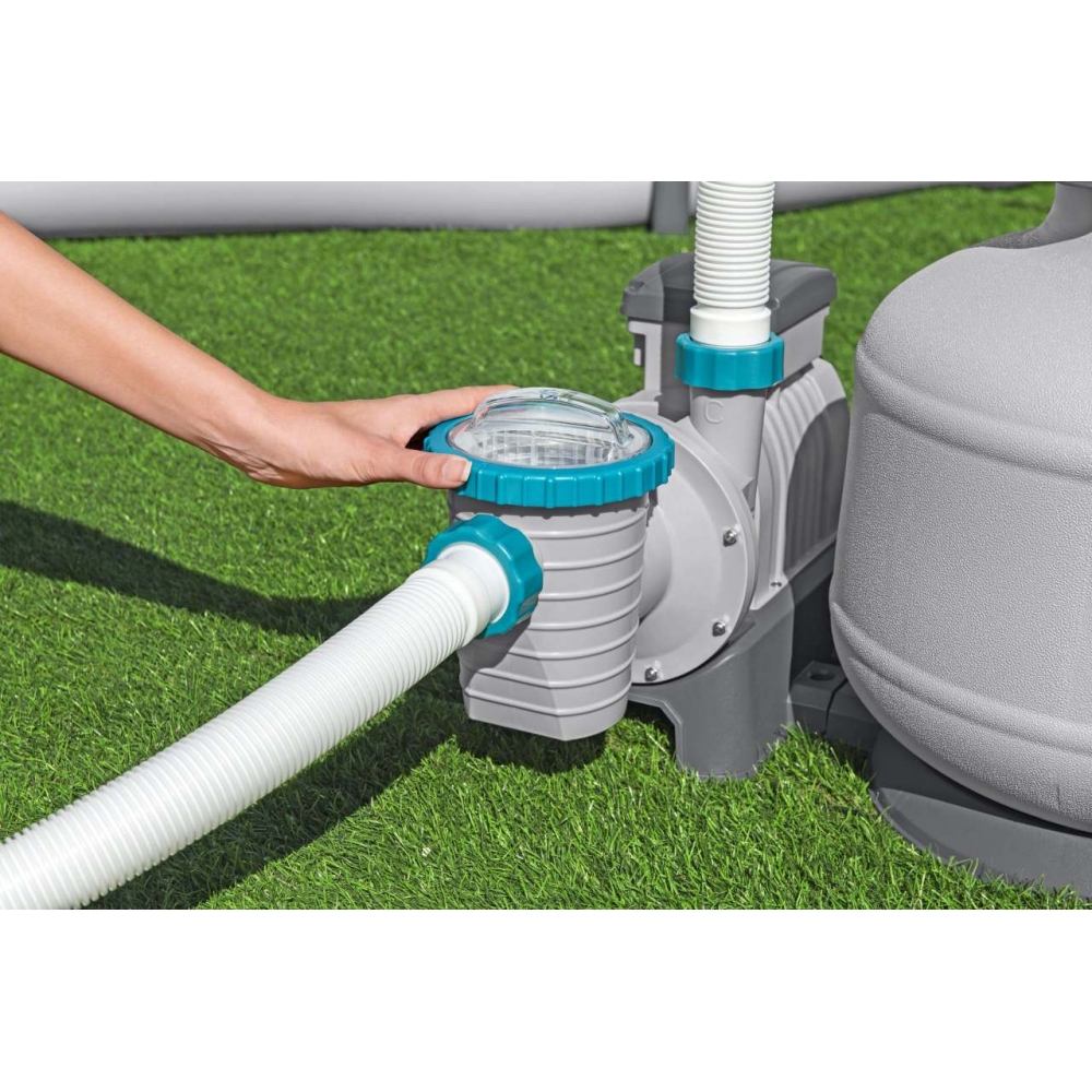 Baseino smėlio filtro siurblys BESTWAY 11355 l + jungiamosios detalės + žarnos
