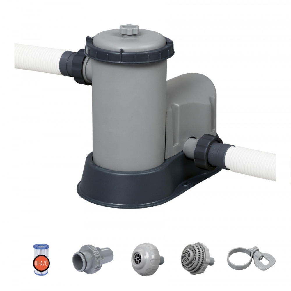 Baseino filtravimo siurblys BESTWAY 5678l/h + pakaitinis filtras III