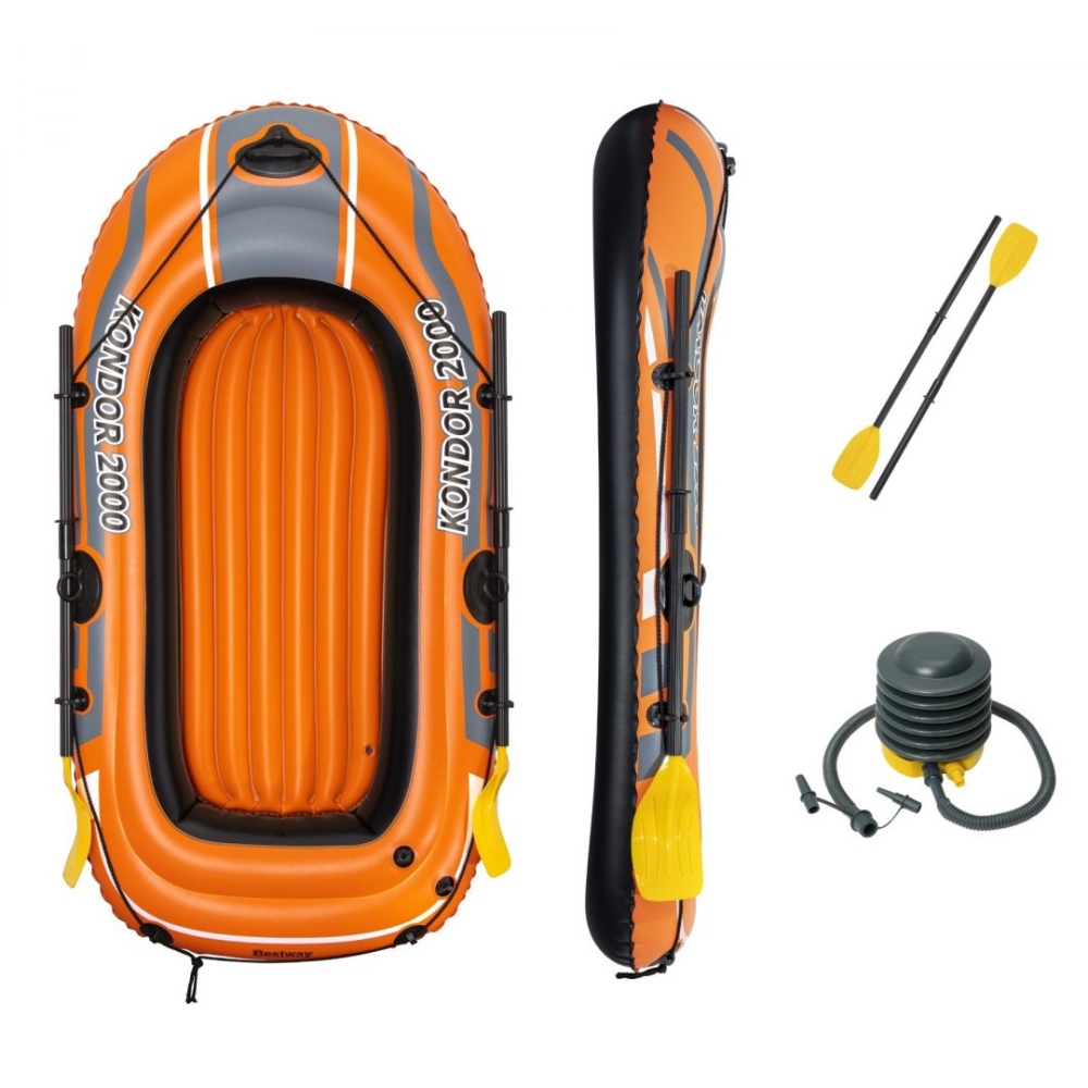 Pripučiama valtis 188 x 98 cm Bestway 61062-Namai, laisvalaikis, turizmas, Pripučiamos valtys, irklai-e-vaikas