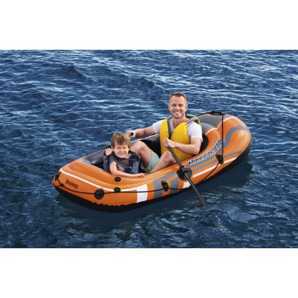 Pripučiama valtis 188 x 98 cm Bestway 61062-Namai, laisvalaikis, turizmas, Pripučiamos valtys, irklai-e-vaikas