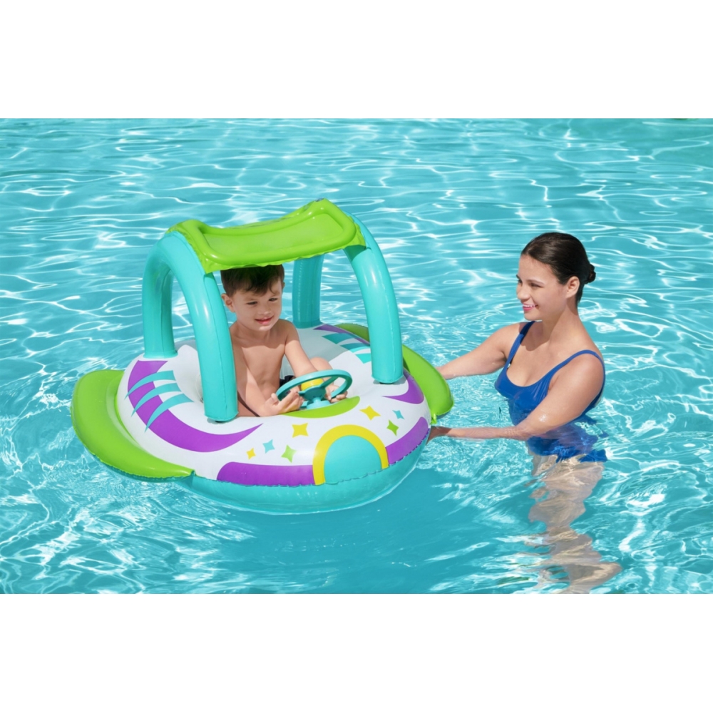 Pripučiama valtis 107cm x 112cm Bestway 34149-Žaislai, Lauko žaislai, Pripučiami ratai, žaislai, čiužiniai-e-vaikas