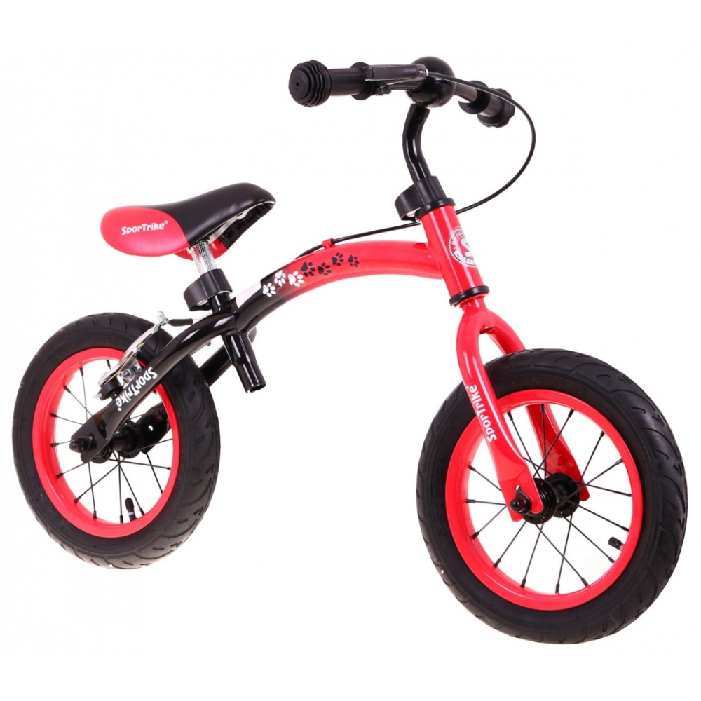 Vaikų krosinis dviratis "Boomerang SporTrike Red" Mokomasi važiuoti + Keičiamas rėmo išdėstymas-Judėjimui, Balansiniai dviratuka