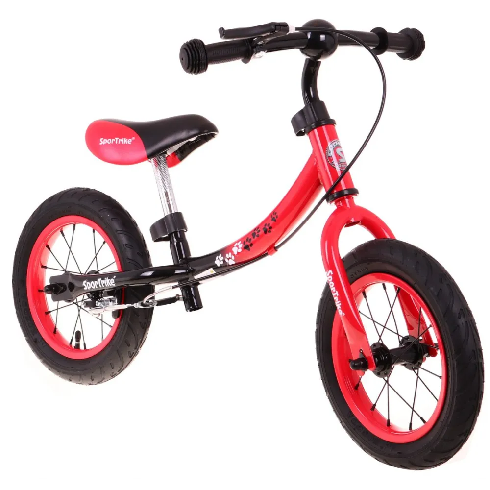 Vaikų krosinis dviratis "Boomerang SporTrike Red" Mokomasi važiuoti + Keičiamas rėmo išdėstymas-Judėjimui, Balansiniai dviratuka