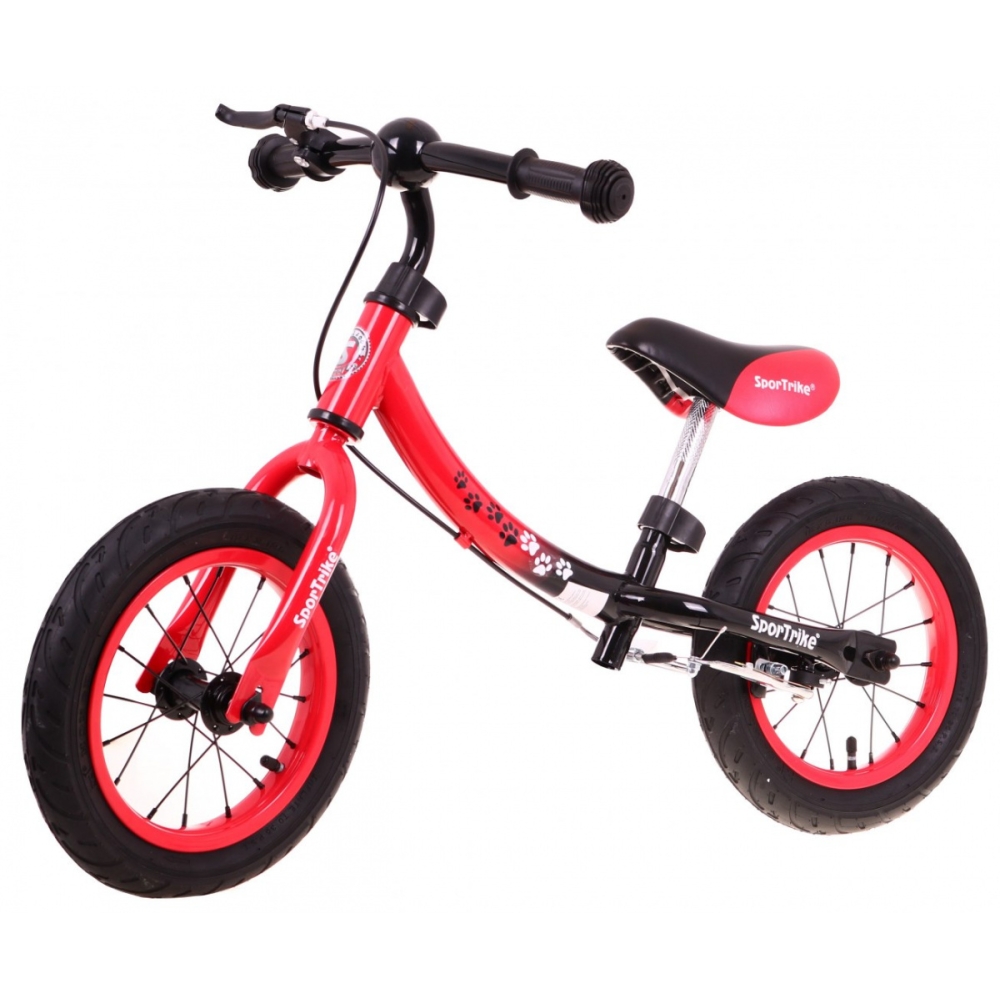 Rowerek biegowy dla dzieci Boomerang SporTrike Czerwony Nauki jazdy + Zmienny układ ramy